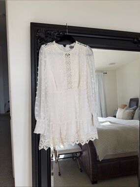 NWT White Lace Dress - M